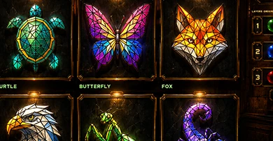 Fantasy game vignette built with Incisor