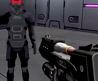 Sci-fi game vignette built with Incisor